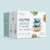 image:imageBentgo Glass LeakProof Food Storage Set 14 Piece Airtight Lids BPAFree  Meal Prep amp Leftovers Borosilicate Glass Microwave Oven Freezer amp DishwasherSafe Nesting Design Soft Aqua6Piece Set Soft Aqua