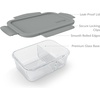 image:imageBentgo Glass Snack  LeakProof BentoStyle Snack Container with Airtight Lid and Divided 2Compartment Design  175 Cup Capacity for Meal Prepping and PortionControlled Snacking PurpleGray