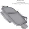 image:imageBentgo Glass Snack  LeakProof BentoStyle Snack Container with Airtight Lid and Divided 2Compartment Design  175 Cup Capacity for Meal Prepping and PortionControlled Snacking PurpleGray