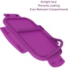 image:imageBentgo Glass Snack  LeakProof BentoStyle Snack Container with Airtight Lid and Divided 2Compartment Design  175 Cup Capacity for Meal Prepping and PortionControlled Snacking PurplePurple