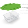 image:imageBentgo Glass Snack  LeakProof BentoStyle Snack Container with Airtight Lid and Divided 2Compartment Design  175 Cup Capacity for Meal Prepping and PortionControlled Snacking PurpleGreen