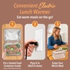 image:imageBentgo Heat Electric Lunch Bag amp Heated Lunch Box for Work amp Travel  ThermalInsulated Lunch Bag Nonstick Warming Plate Car amp Wall Power Cords Shoulder Strap White MarbleSand