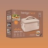 image:imageBentgo Heat Electric Lunch Bag amp Heated Lunch Box for Work amp Travel  ThermalInsulated Lunch Bag Nonstick Warming Plate Car amp Wall Power Cords Shoulder Strap White MarbleSand