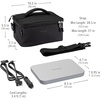 image:imageBentgo Heat Electric Lunch Bag amp Heated Lunch Box for Work amp Travel  ThermalInsulated Lunch Bag Nonstick Warming Plate Car amp Wall Power Cords Shoulder Strap White MarbleCarbon Black