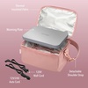 image:imageBentgo Heat Electric Lunch Bag amp Heated Lunch Box for Work amp Travel  ThermalInsulated Lunch Bag Nonstick Warming Plate Car amp Wall Power Cords Shoulder Strap White MarbleBlush