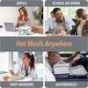 image:imageBentgo Heat Electric Lunch Bag amp Heated Lunch Box for Work amp Travel  ThermalInsulated Lunch Bag Nonstick Warming Plate Car amp Wall Power Cords Shoulder Strap White MarbleWhite Marble