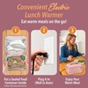 image:imageBentgo Heat Electric Lunch Bag amp Heated Lunch Box for Work amp Travel  ThermalInsulated Lunch Bag Nonstick Warming Plate Car amp Wall Power Cords Shoulder Strap White MarbleBlush