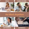 image:imageBentgo Heat Electric Lunch Bag amp Heated Lunch Box for Work amp Travel  ThermalInsulated Lunch Bag Nonstick Warming Plate Car amp Wall Power Cords Shoulder Strap White MarbleSand