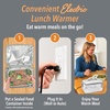 image:imageBentgo Heat Electric Lunch Bag amp Heated Lunch Box for Work amp Travel  ThermalInsulated Lunch Bag Nonstick Warming Plate Car amp Wall Power Cords Shoulder Strap White MarbleWhite Marble