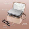 image:imageBentgo Heat Electric Lunch Bag amp Heated Lunch Box for Work amp Travel  ThermalInsulated Lunch Bag Nonstick Warming Plate Car amp Wall Power Cords Shoulder Strap White MarbleSand
