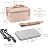 image:imageBentgo Heat Electric Lunch Bag amp Heated Lunch Box for Work amp Travel  ThermalInsulated Lunch Bag Nonstick Warming Plate Car amp Wall Power Cords Shoulder Strap White MarbleSand