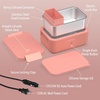 image:imageBentgo Heat Electric Lunch Box amp Portable Food Warmer for Work amp Travel  Heated Lunch Box 41Cup Stainless Steel Container Leakproof Lid Wall amp Car Power Cords LattePink Spice