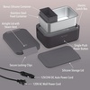 image:imageBentgo Heat Electric Lunch Box amp Portable Food Warmer for Work amp Travel  Heated Lunch Box 41Cup Stainless Steel Container Leakproof Lid Wall amp Car Power Cords LatteObsidian