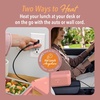 image:imageBentgo Heat Electric Lunch Box amp Portable Food Warmer for Work amp Travel  Heated Lunch Box 41Cup Stainless Steel Container Leakproof Lid Wall amp Car Power Cords LattePink Spice