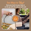 image:imageBentgo Heat Electric Lunch Box amp Portable Food Warmer for Work amp Travel  Heated Lunch Box 41Cup Stainless Steel Container Leakproof Lid Wall amp Car Power Cords LatteLatte