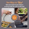 image:imageBentgo Heat Electric Lunch Box amp Portable Food Warmer for Work amp Travel  Heated Lunch Box 41Cup Stainless Steel Container Leakproof Lid Wall amp Car Power Cords LatteObsidian