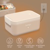 image:imageBentgo Heat Electric Lunch Box amp Portable Food Warmer for Work amp Travel  Heated Lunch Box 41Cup Stainless Steel Container Leakproof Lid Wall amp Car Power Cords LatteLatte