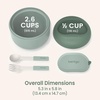 image:imageBentgo Insulated Food Jar 212 oz Snack Compartment Retractable Utensils  VacuumInsulated Stainless Steel LeakResistant Wide Mouth BPAFree GrayKhaki Green