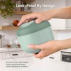 image:imageBentgo Insulated Food Jar 212 oz Snack Compartment Retractable Utensils  VacuumInsulated Stainless Steel LeakResistant Wide Mouth BPAFree GrayKhaki Green