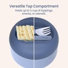 image:imageBentgo Insulated Food Jar 212 oz Snack Compartment Retractable Utensils  VacuumInsulated Stainless Steel LeakResistant Wide Mouth BPAFree GraySlate
