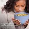 image:imageBentgo Insulated Food Jar 212 oz Snack Compartment Retractable Utensils  VacuumInsulated Stainless Steel LeakResistant Wide Mouth BPAFree GraySlate