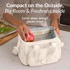 image:imageBentgo Insulated Lunch Bag ExtraLarge Capacity Lightweight  PEVA Insulation Adjustable Shoulder Strap Exterior Storage Compartment Durable Nylon ObsidianBone