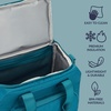 image:imageBentgo Insulated Lunch Bag ExtraLarge Capacity Lightweight  PEVA Insulation Adjustable Shoulder Strap Exterior Storage Compartment Durable Nylon ObsidianDeep Teal