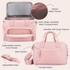 image:imageBentgo Insulated Lunch Bag ExtraLarge Capacity Lightweight  PEVA Insulation Adjustable Shoulder Strap Exterior Storage Compartment Durable Nylon ObsidianSoft Blush