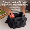 image:imageBentgo Insulated Lunch Bag ExtraLarge Capacity Lightweight  PEVA Insulation Adjustable Shoulder Strap Exterior Storage Compartment Durable Nylon ObsidianObsidian