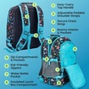 image:imageBentgo Kids 2in1 Backpack amp Insulated Lunch Bag with Padded Straps  16 Kids School Backpack for Travel amp Sleepovers WaterResistant Large Compartments amp Water Bottle Pocket Blue SpeckleDinosaur