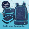 image:imageBentgo Kids 2in1 Backpack amp Insulated Lunch Bag with Padded Straps  16 Kids School Backpack for Travel amp Sleepovers WaterResistant Large Compartments amp Water Bottle Pocket Blue SpeckleConfetti Edition  Abyss Blue