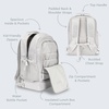 image:imageBentgo Kids 2in1 Backpack amp Insulated Lunch Bag with Padded Straps  16 Kids School Backpack for Travel amp Sleepovers WaterResistant Large Compartments amp Water Bottle Pocket Blue SpeckleGlitter Edition  Silver