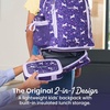 image:imageBentgo Kids 2in1 Backpack amp Insulated Lunch Bag with Padded Straps  16 Kids School Backpack for Travel amp Sleepovers WaterResistant Large Compartments amp Water Bottle Pocket Blue SpeckleUnicorn