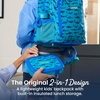 image:imageBentgo Kids 2in1 Backpack amp Insulated Lunch Bag with Padded Straps  16 Kids School Backpack for Travel amp Sleepovers WaterResistant Large Compartments amp Water Bottle Pocket Blue SpeckleShark