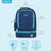 image:imageBentgo Kids 2in1 Backpack amp Insulated Lunch Bag with Padded Straps  16 Kids School Backpack for Travel amp Sleepovers WaterResistant Large Compartments amp Water Bottle Pocket Blue SpeckleConfetti Edition  Abyss Blue