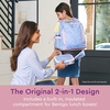 image:imageBentgo Kids 2in1 Backpack amp Insulated Lunch Bag with Padded Straps  16 Kids School Backpack for Travel amp Sleepovers WaterResistant Large Compartments amp Water Bottle Pocket Blue SpeckleLavender Galaxy