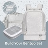 image:imageBentgo Kids 2in1 Backpack amp Insulated Lunch Bag with Padded Straps  16 Kids School Backpack for Travel amp Sleepovers WaterResistant Large Compartments amp Water Bottle Pocket Blue SpeckleGlitter Edition  Silver