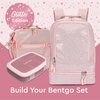 image:imageBentgo Kids 2in1 Backpack amp Insulated Lunch Bag with Padded Straps  16 Kids School Backpack for Travel amp Sleepovers WaterResistant Large Compartments amp Water Bottle Pocket Blue SpeckleGlitter Edition  Petal Pink