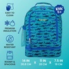 image:imageBentgo Kids 2in1 Backpack amp Insulated Lunch Bag with Padded Straps  16 Kids School Backpack for Travel amp Sleepovers WaterResistant Large Compartments amp Water Bottle Pocket Blue SpeckleShark