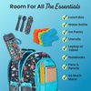 image:imageBentgo Kids 2in1 Backpack amp Insulated Lunch Bag with Padded Straps  16 Kids School Backpack for Travel amp Sleepovers WaterResistant Large Compartments amp Water Bottle Pocket Blue SpeckleDinosaur