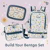 image:imageBentgo Kids 2in1 Backpack amp Insulated Lunch Bag with Padded Straps  16 Kids School Backpack for Travel amp Sleepovers WaterResistant Large Compartments amp Water Bottle Pocket Blue SpeckleFriendly Skies