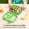 image:imageBentgo Kids BentoStyle 5Compartment LeakProof Lunch Box  Ideal Portion Sizes for Ages 37 Durable DropProof Dishwasher Safe PFAS amp BPAFree Materials BlueGreen