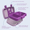 image:imageBentgo Kids BentoStyle 5Compartment LeakProof Lunch Box  Ideal Portion Sizes for Ages 37 Durable DropProof Dishwasher Safe PFAS amp BPAFree Materials BluePurple