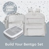 image:imageBentgo Kids BentoStyle 5Compartment LeakProof Lunch Box  Ideal Portion Sizes for Ages 37 Durable DropProof Dishwasher Safe PFAS amp BPAFree Materials BlueGlitter Edition  Silver