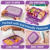 image:imageBentgo Kids BentoStyle 5Compartment LeakProof Lunch Box  Ideal Portion Sizes for Ages 37 Durable DropProof Dishwasher Safe PFAS amp BPAFree Materials BluePurple