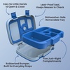 image:imageBentgo Kids BentoStyle 5Compartment LeakProof Lunch Box  Ideal Portion Sizes for Ages 37 Durable DropProof Dishwasher Safe PFAS amp BPAFree Materials BlueBlue