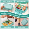 image:imageBentgo Kids BentoStyle 5Compartment LeakProof Lunch Box  Ideal Portion Sizes for Ages 37 Durable DropProof Dishwasher Safe PFAS amp BPAFree Materials BlueSeafoam