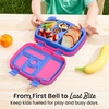 image:imageBentgo Kids BentoStyle 5Compartment LeakProof Lunch Box  Ideal Portion Sizes for Ages 37 Durable DropProof Dishwasher Safe PFAS amp BPAFree Materials BlueFuchsia