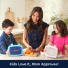 image:imageBentgo Kids BentoStyle 5Compartment LeakProof Lunch Box  Ideal Portion Sizes for Ages 37 Durable DropProof Dishwasher Safe PFAS amp BPAFree Materials BlueConfetti Edition  Abyss Blue