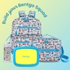 image:imageBentgo Kids BentoStyle 5Compartment LeakProof Lunch Box  Ideal Portion Sizes for Ages 37 Durable DropProof Dishwasher Safe PFAS amp BPAFree Materials BlueCitrus Yellow